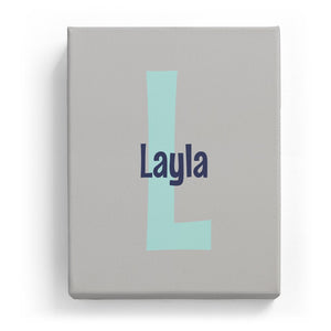 Layla Overlaid on L - Cartoony