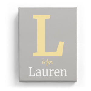 L is for Lauren - Classic