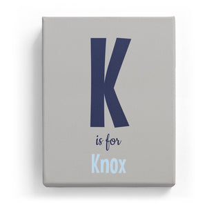 K is for Knox - Cartoony