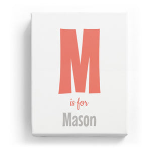 M is for Mason - Cartoony