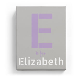 E is for Elizabeth - Stylistic