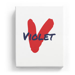 Violet Overlaid on V - Artistic