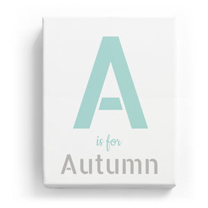 A is for Autumn - Stylistic
