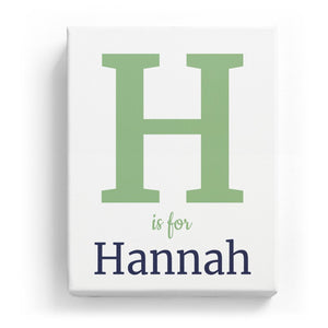H is for Hannah - Classic