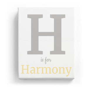 H is for Harmony - Classic