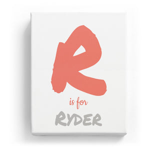 R is for Ryder - Artistic