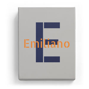 Emiliano Overlaid on E - Stylistic