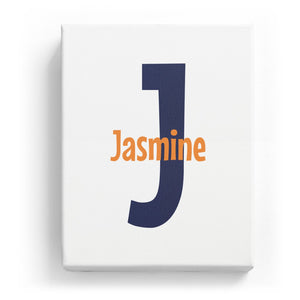 Jasmine Overlaid on J - Cartoony