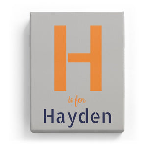 H is for Hayden - Stylistic