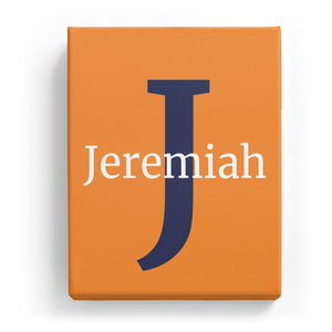 Jeremiah Overlaid on J - Classic