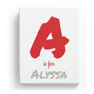A is for Alyssa - Artistic