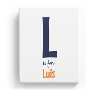 L is for Luis - Cartoony