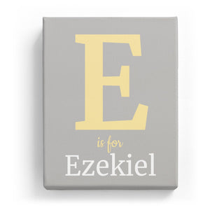 E is for Ezekiel - Classic