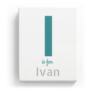 I is for Ivan - Stylistic