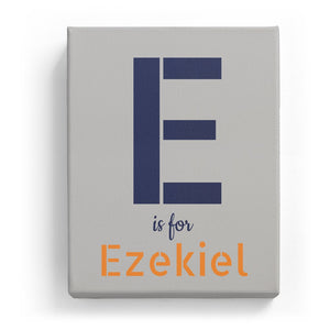 E is for Ezekiel - Stylistic