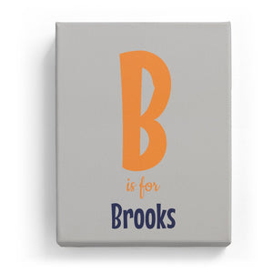 B is for Brooks - Cartoony