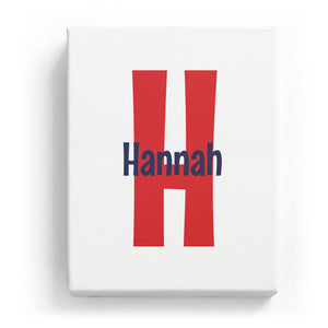 Hannah Overlaid on H - Cartoony