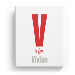 V is for Vivian - Cartoony