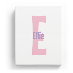 Ellie Overlaid on E - Cartoony