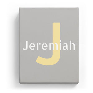 Jeremiah Overlaid on J - Stylistic