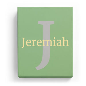 Jeremiah Overlaid on J - Classic