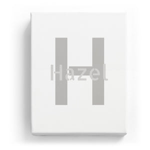 Hazel Overlaid on H - Stylistic