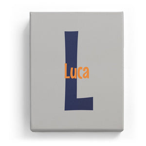 Luca Overlaid on L - Cartoony