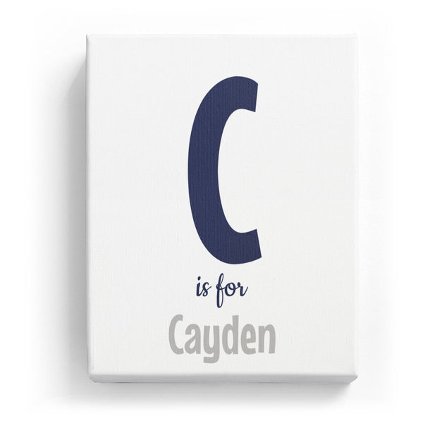 C is for Cayden - Cartoony