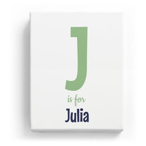 J is for Julia - Cartoony