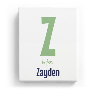 Z is for Zayden - Cartoony