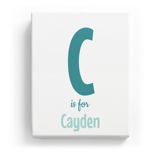 C is for Cayden - Cartoony