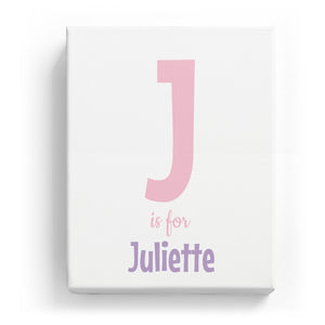 J is for Juliette - Cartoony