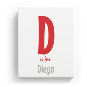 D is for Diego - Cartoony