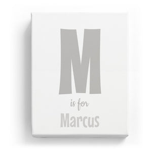 M is for Marcus - Cartoony