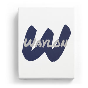 Waylon Overlaid on W - Artistic