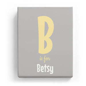 B is for Betsy - Cartoony