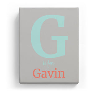 G is for Gavin - Classic