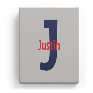 Justin Overlaid on J - Cartoony
