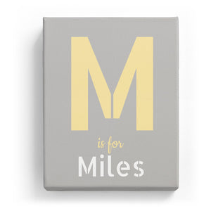 M is for Miles - Stylistic