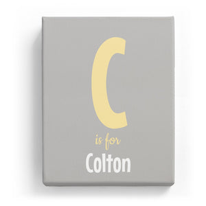 C is for Colton - Cartoony