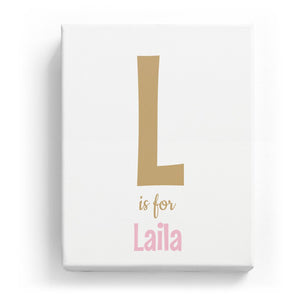 L is for Laila - Cartoony