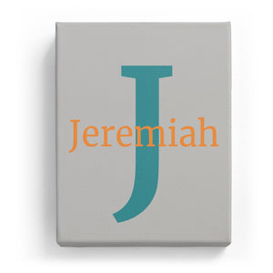 Jeremiah Overlaid on J - Classic