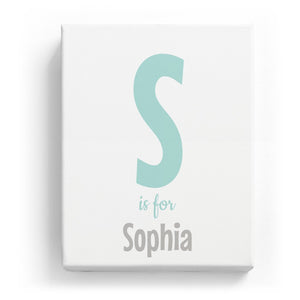 S is for Sophia - Cartoony