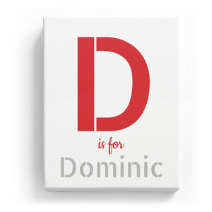 D is for Dominic - Stylistic