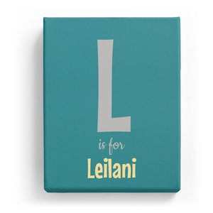 L is for Leilani - Cartoony