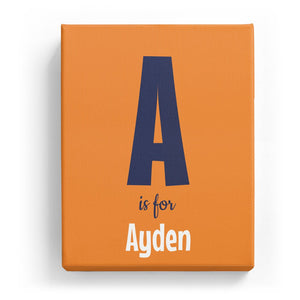 A is for Ayden - Cartoony