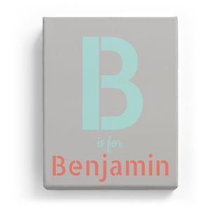 B is for Benjamin - Stylistic