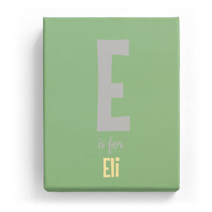 E is for Eli - Cartoony