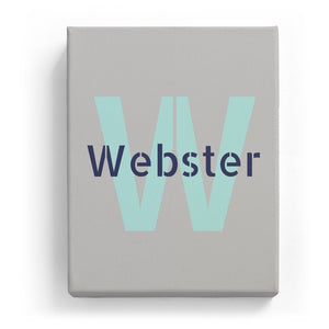 Webster Overlaid on W - Stylistic