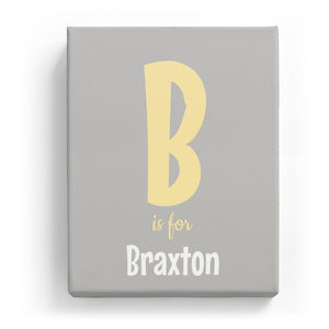 B is for Braxton - Cartoony
